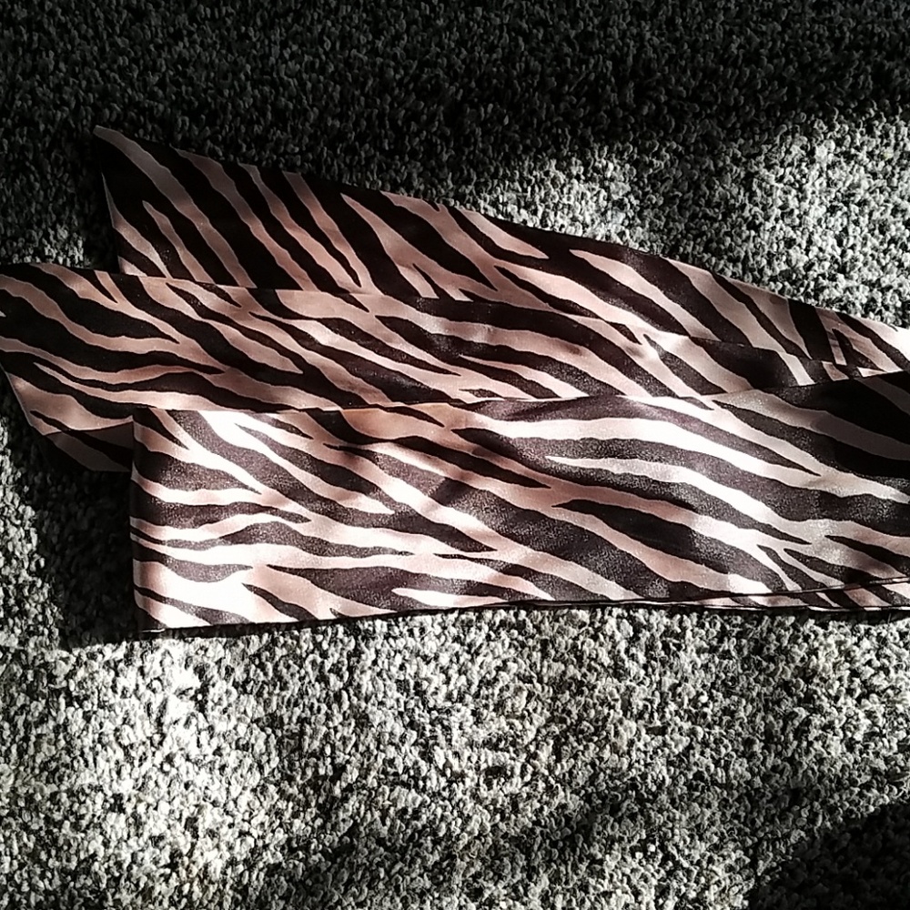 Giraffe print hair wrap ribbon